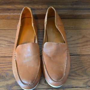 Frye Tan Leather Loafers